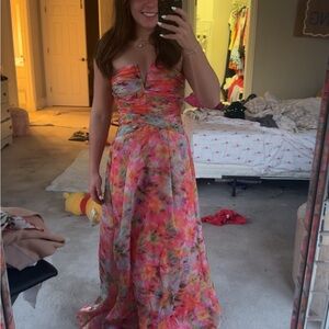 Ramy Brook Multicolor Strapless Dress NWT